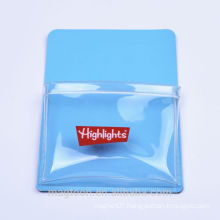 2016 custom transparent magnetic PVC pocket wholesaler